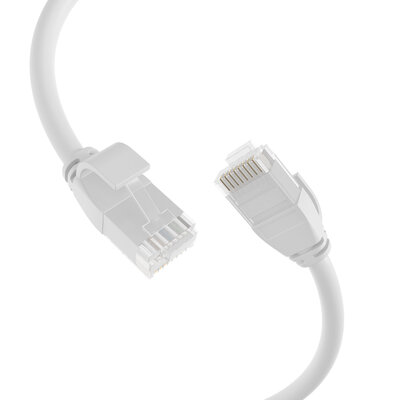 UTP Patchkábel LSOH TPE 5m cat.6a, biely, slim, Cu, UltraFlex, Ø3.6mm