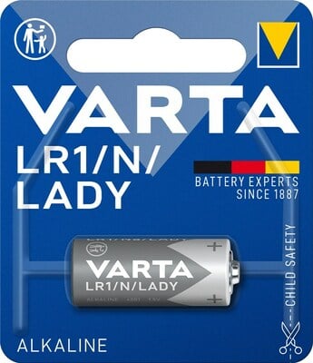 Baterka VARTA Alkalická LR1/N Lady 1.5V 850mAh (4901) 1BL