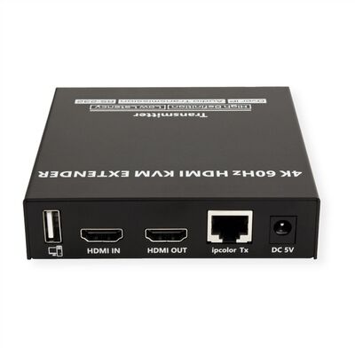 Predĺženie KVM cez TP/IP (LAN) do 120m, HDMI, USB, Audio, RS232, s lokálnym monitorom, 4K@60Hz