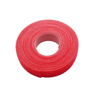 Káblový organizér suchý zips 5m návin, červená farba, šírka 20mm, VELCRO® ONE-WRAP®