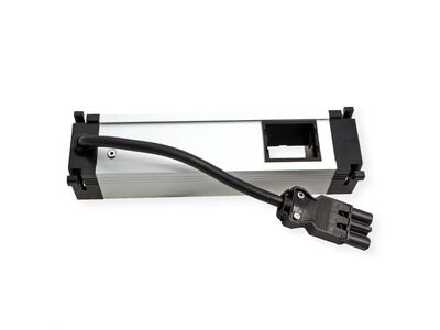 Power Frame 1xUTE 230V, 1xCustom, nabíjačka (USB A + USB C), 0.2m kábel 1.5mm², GST18, hliník/čierny