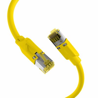 S/FTP (PiMF) Patchkábel LSOH, 50m cat.6a, žltý, Cu, Draka UC900 s TM31