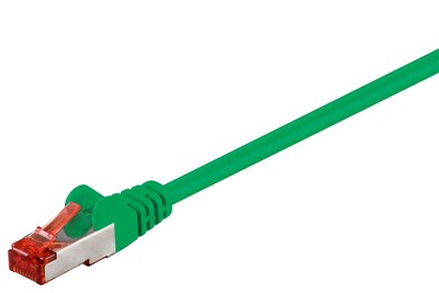 S/FTP (PiMF) Patchkábel LSOH 0.5m cat.6, zelený, Cu