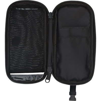 Cyklotaška na rám, držiak pre Smartelefóny, čierna + sivé reflexné prvky