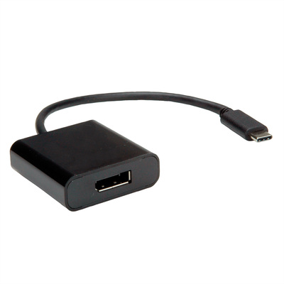Adaptér USB Typ C na DisplayPort, 4K@60Hz, 0.1m, čierny