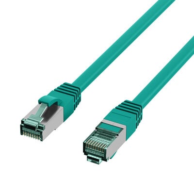 S/FTP (PiMF) Patchkábel LSOH 0.5m cat.6a, zelený, Cu