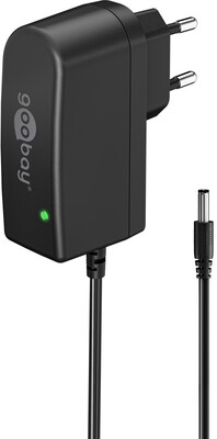 Adaptér NTS 1000mA, Univerzálny 12V, 12W, 1.8m kábel, Konektor DC 5.5x2.5, čierny