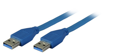 Kábel USB 3.2 Gen 1, A-A M/M 5m, 5Gbps, čierny, Premium