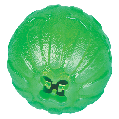 Lopta silikónová stredná plávajúca, 9cm, CHEW BALL, zelená, M