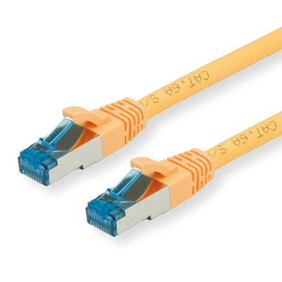 S/FTP (PiMF) Patchkábel LSOH 0.15m cat.6a, žltý, Cu