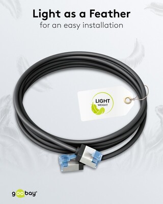 U/FTP Patchkábel LSOH TPE 0.25m cat.6a, čierny, slim, Cu, Flex Cable, Eco obal