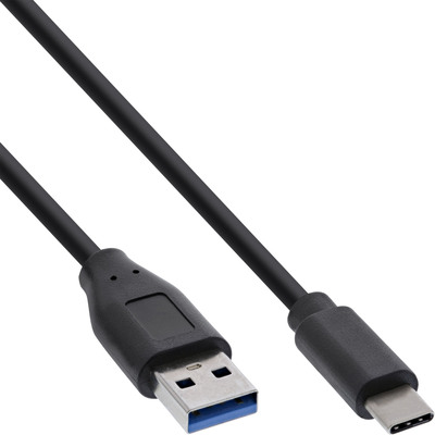 Kábel USB 3.2 Gen 1x2, AM/CM Typ C 0.3m, 10Gbps, PD 27w 9V3A, čierny