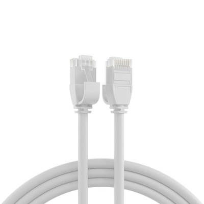 UTP Patchkábel LSOH TPE 1m cat.6a, biely, slim, Cu, UltraFlex, Ø3.6mm
