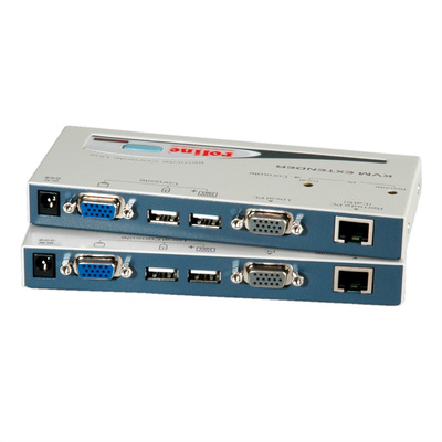 Predĺženie KVM cez TP do 150m, VGA, USB, Dual Remote, SMART (obojsmerné pre 2 PC)