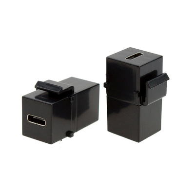 Modul USB 3.2 CF/CF, Keystone, PD 100W 20V5A, čierny