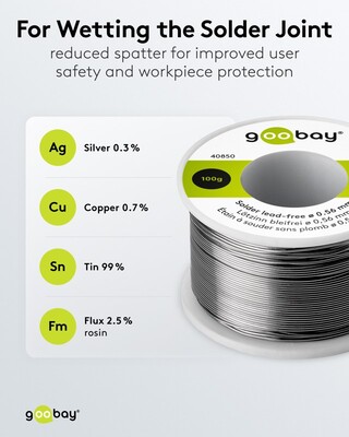 Cín spájkovací o priemere 0.56mm 100g špulka - bezolovnatý