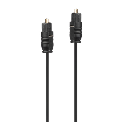 Kábel Toslink audio optický SPDIF prepojovací M/M 0.5m, ø2.2mm, čierny, Slim
