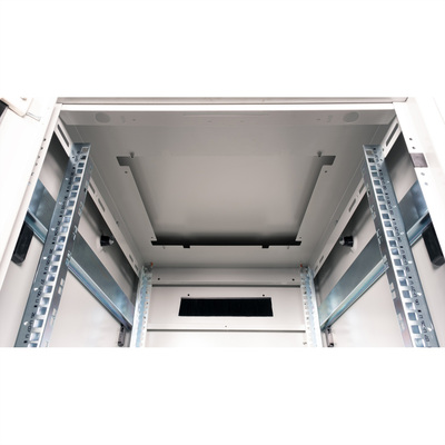 19" Rack na podlahu 32U, 1609x600x800mm (HxWxD), PRO, sklenené dvere, sivý