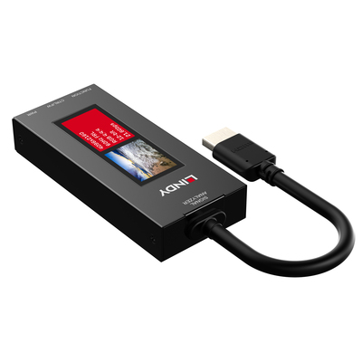Profesionálny analyzátor HDMI 2.1 signálu s LCD displejom, 8K@60Hz, HDCP2.3, 40Gb/s, USB-C