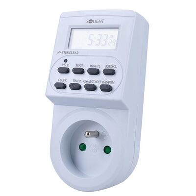 Zásuvka digitálna spínacia 230V (časovač vypnutia a zapnutia )