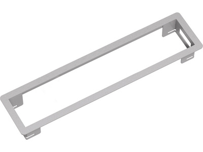 Power Frame rámik 6 pozície, 369x73x36mm, oceľ, striebornosivý