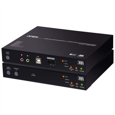Predĺženie KVM cez Fibre Optic LC OM3 do 300m, DisplayPort v1.2, USB, 4K@60Hz, Audio, RS232