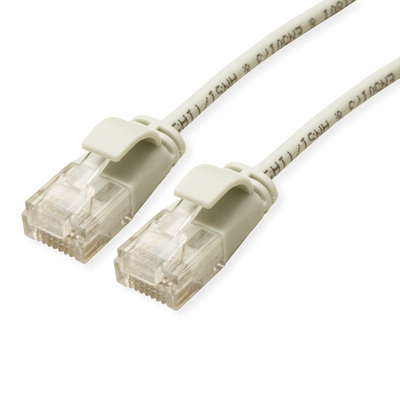 UTP Patchkábel LSOH 5m cat.6a, sivý, slim, Cu, Flex Cable, Component Level
