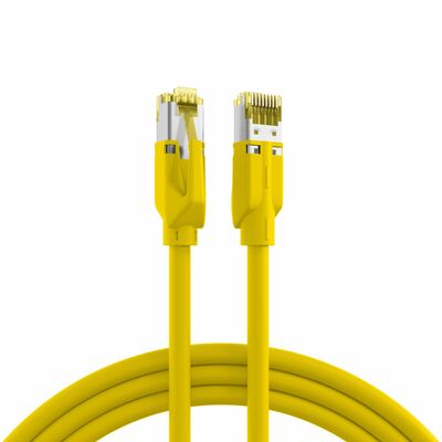 S/FTP (PiMF) Patchkábel LSOH 1.5m cat.7, žltý, Cu, Dätwyler 7702 Flex s TM31