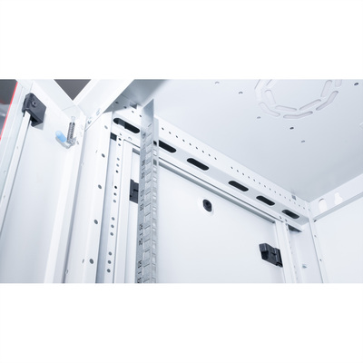 19" Rack na stenu 9U, sivý, 512x600x450mm (HxWxD), odnímateľné bočnice