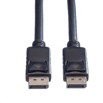Kábel DisplayPort M/M 5m, 4K@60Hz, DP v1.2, 21.6Gbit/s, TPE, flexibilný, čierny