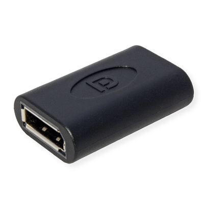 Adaptér/spojka DisplayPort F/F, DP v1.2, 4K@60Hz, čierny