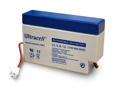 Batéria Ultracell AKKU UL0.8-12 (12V 0.8Ah), JST konektor