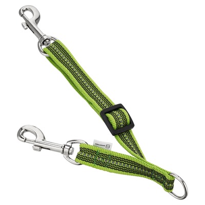 Bezpečnostný adaptér ku korekčnému obojku, pogumovaný, reflexný, 10-20cm, žltý, HS
