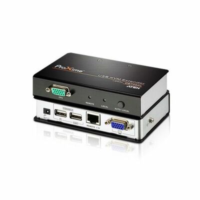 Predĺženie KVM cez TP do 150m, VGA, USB, RS-232, Dual Remote (lokálne ovládanie/monitor)