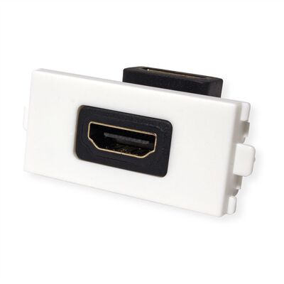 Modul SNAP-Value HDMI F/F 90°, čierny s bielym rámom §§