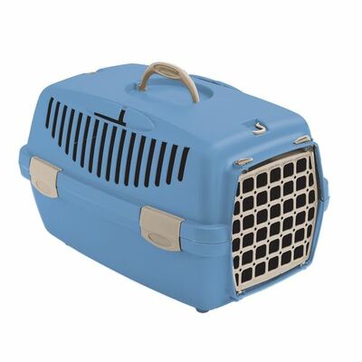 Transportbox do 6 kg GULLIVER č.1 s plastovými dvierkami, modrá
