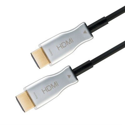 Kábel HDMI M/M 50m, Ultra High Speed+Eth, 8K@60Hz, HDMI 2.1, čierny, jednosmerný, aktívny, optický