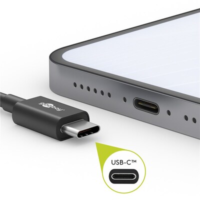 Kábel USB 2.0 Typ C AM/CM 1m, High Speed, čierny