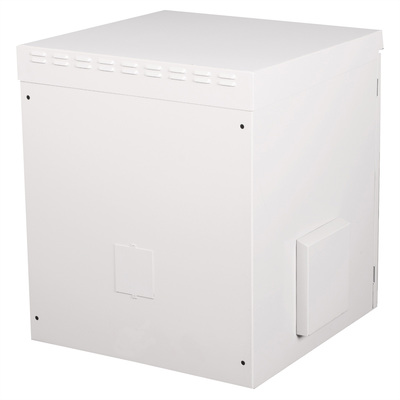 19" Rack na stenu 12U, sivý, 713x600x600mm (HxWxD), RAL7035, IP55, vonkajší, odnímateľné bočnice