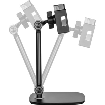 Držiak pre tablety 4.7-12.9" na stôl, univerzálny, max 1kg, výška 302mm, čierny