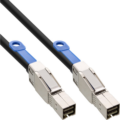 Kábel Mini SAS HD, SFF-8644 to SFF-8644, 12Gb/s, 2m, čierny