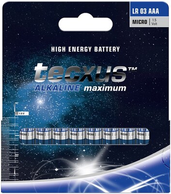 Batéria Tecxus Alkalická AAA (10ks) 1.5V (LR03) 10BL